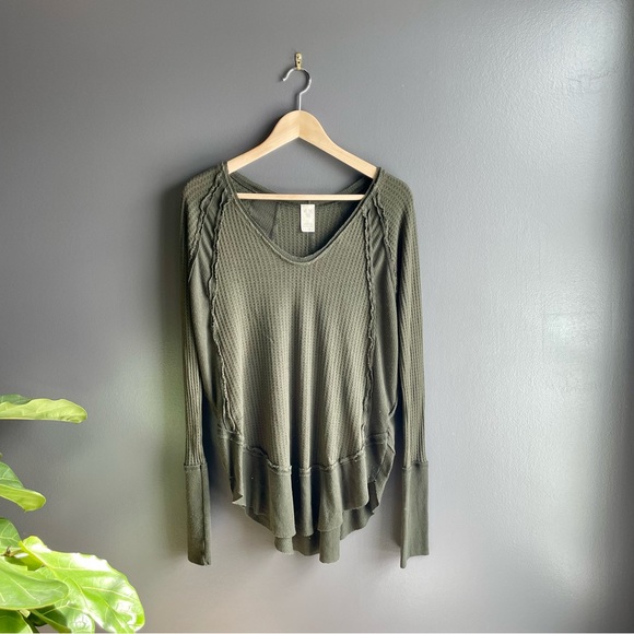 We The Free Tops - We The Free Thermal Waffle Knit Long Sleeve Top